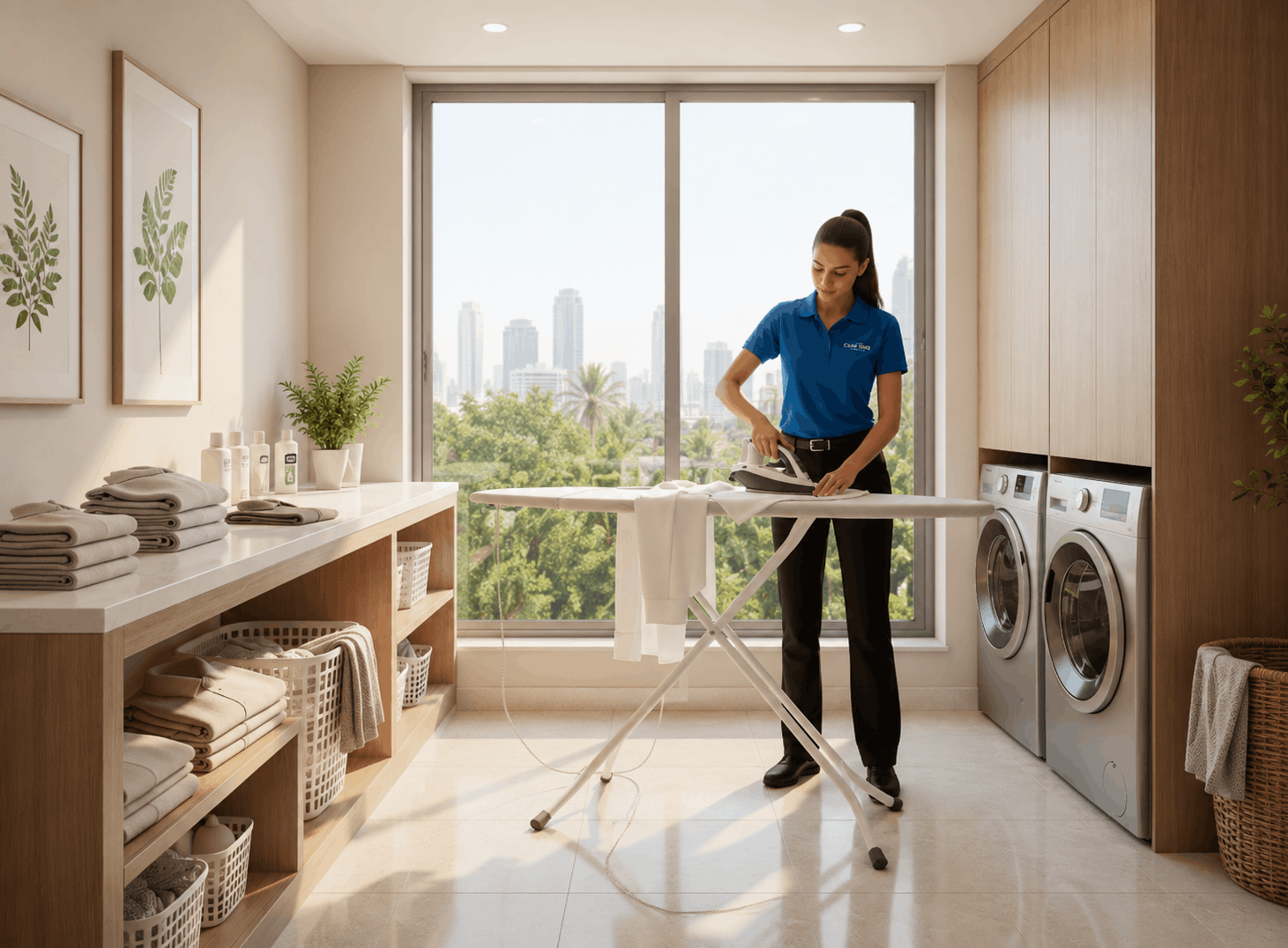 Clothing Ironing in Dubai by HAJ Prime female staff