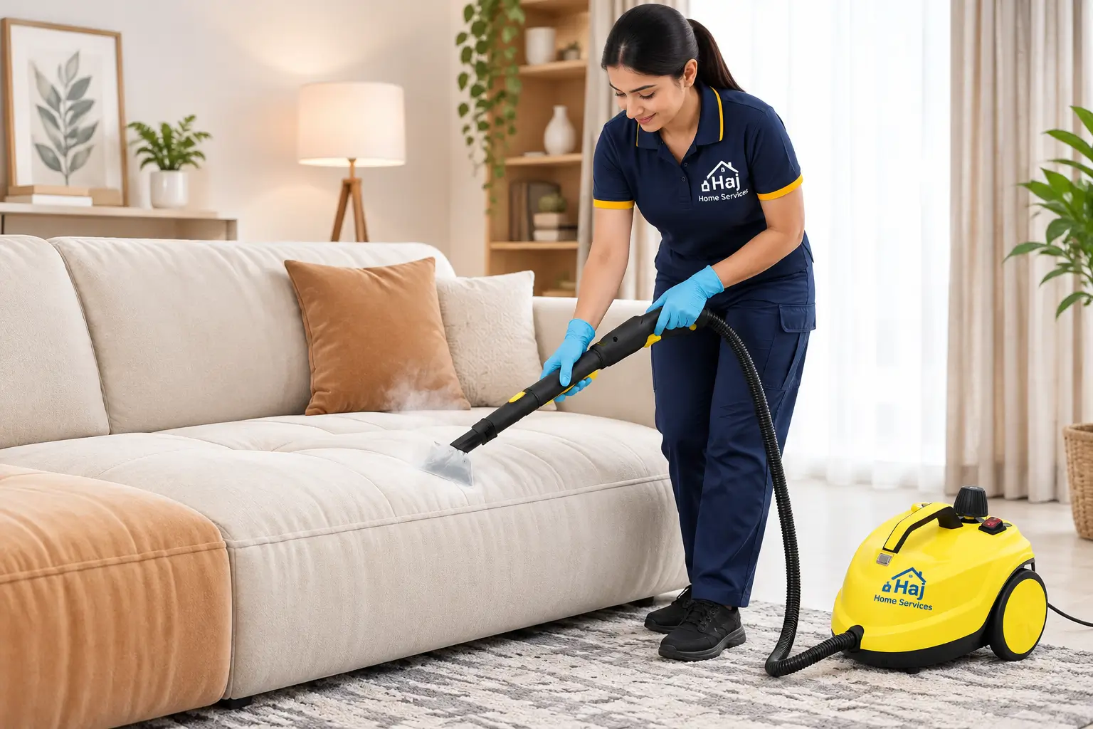 Steam Cleaning in Dubai by HAJ Prime female specialists
